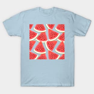 Watercolor Watermelon Pattern T-Shirt